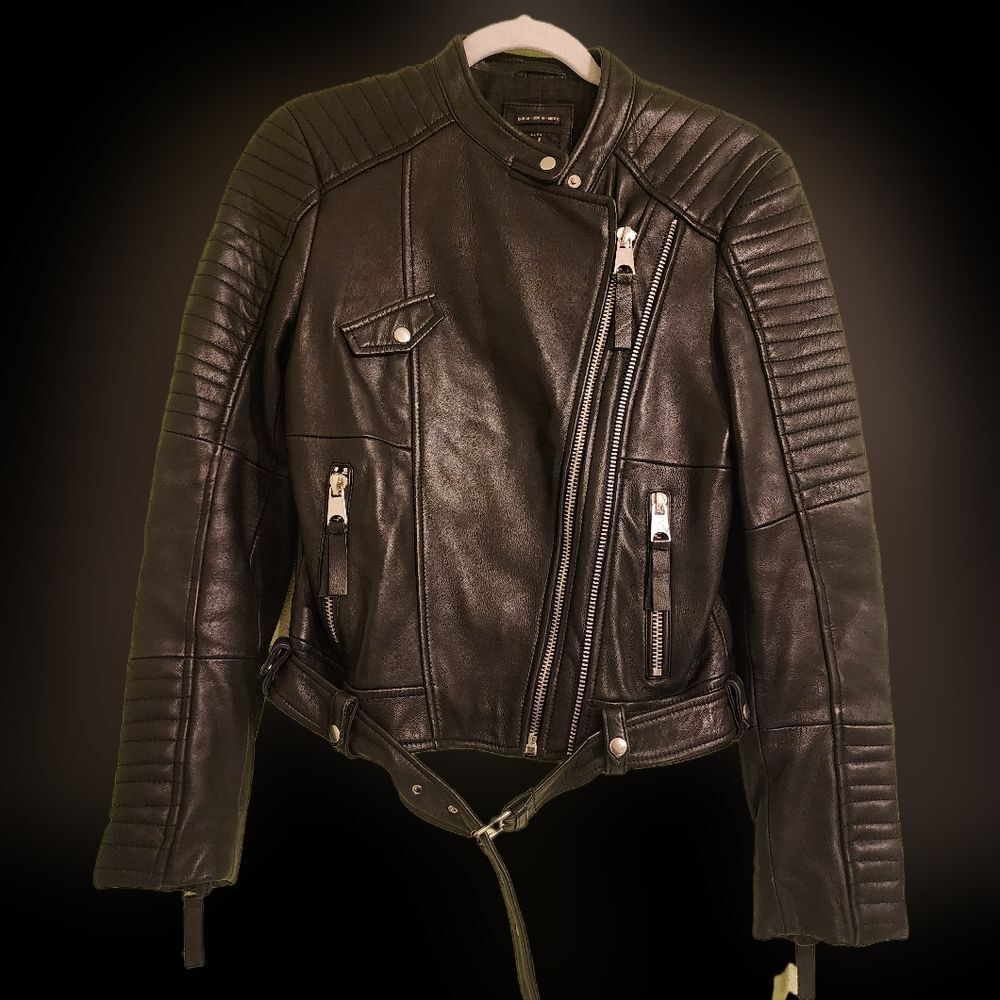 Zara Moto Faux Leather Jacket